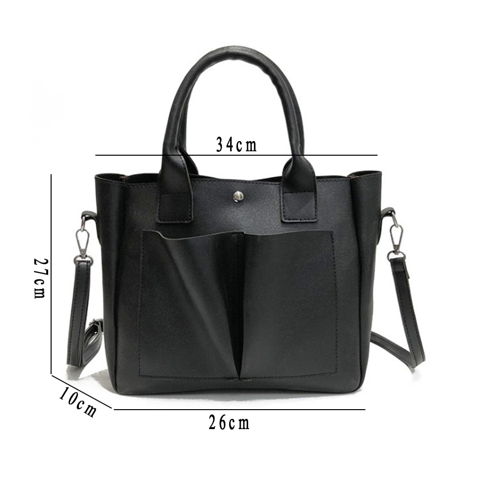 Sac en cuir Pu sacs à main simples marques célèbres femmes sac à bandoulière grand tronc fourre-tout Vintage dames sacs à bandoulière pour femmes