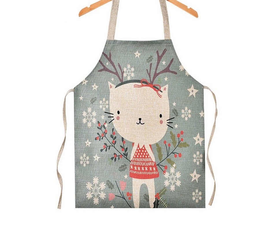 mandilon escolar infantil delantal barbero limpieza hogar Delantal de lino con de dibujos animados para niños, delantal antiincrustante con pintura de pastel y Casa, color rosa, para la cocina del hogar: YELLOW / 68x55cm adultsize