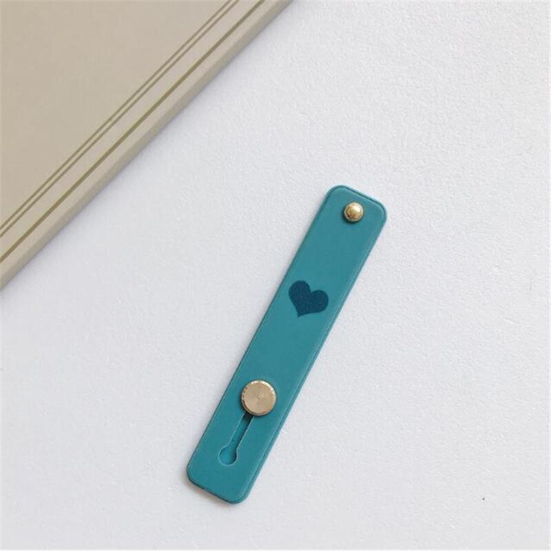 Silicone Wristband Heart Finger Ring Grip Mobile Phone Holder Stand Push Pull Sticker Paste Universal Band Phone Holder Bracket: I