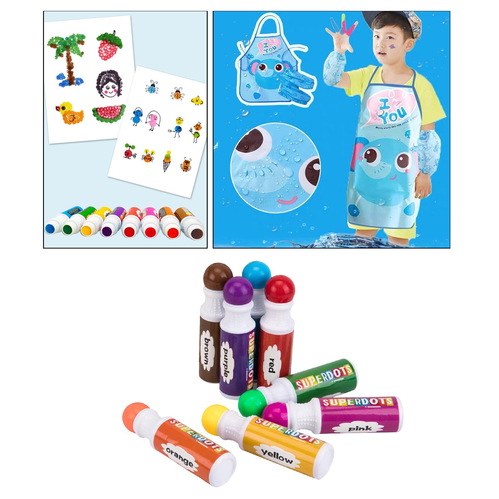 Washable Dot Marker Pens Color Dauber Bingo Dabbers for Kids Painting