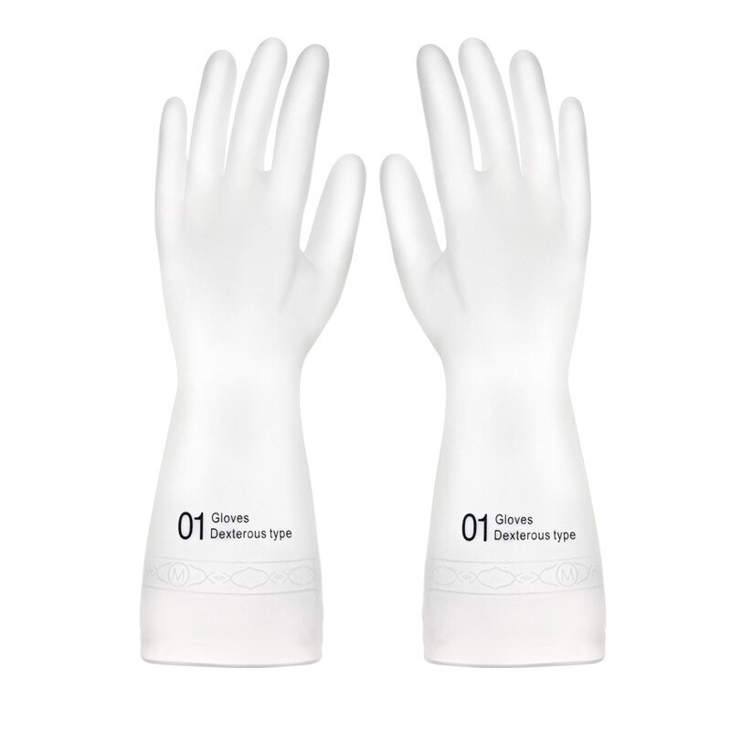 Guantes de goma para lavar platos, limpieza de ropa y comida: 03 / S