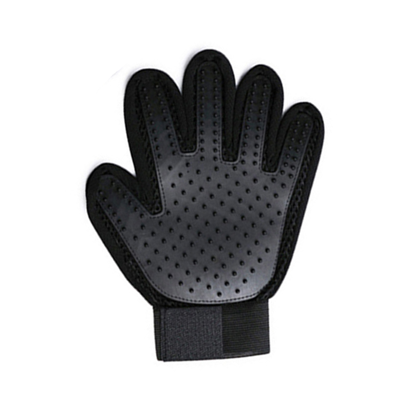 Guante para mascotas, guante de aseo para gatos, cepillo para quitar el pelo de gato, guantes, peine para perros, removedor de pelo de baño para gatos, cepillo de masaje limpio para animales: naranja
