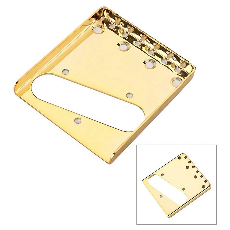 Placa de puente de guitarra para guardabarros Telecaster, pastilla de guitarra eléctrica, accesorios de repuesto (oro) 85,5mm