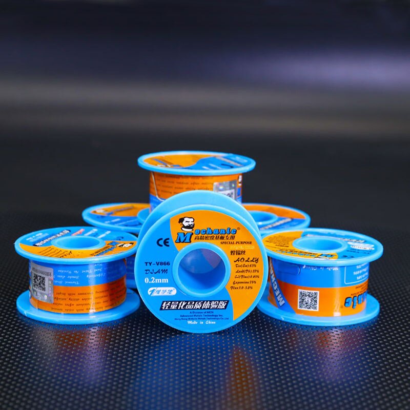 MECHANIKER Harz-kern Lot Draht Niedrigen Schmelzpunkt Blei Lözehn Fluss 0,2 0,3 0,4 0,5 0,6mm 40g Telefon PCB Lözehn Zinn Draht