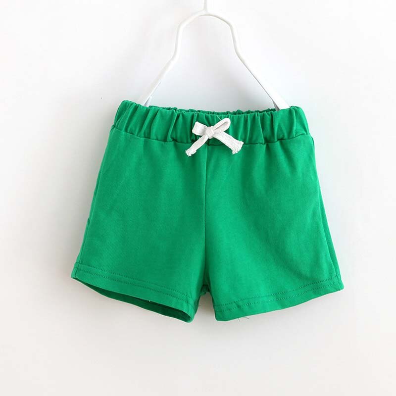 Børn sommerbukser til baby drenge shorts børn bukser slik solide farver strand