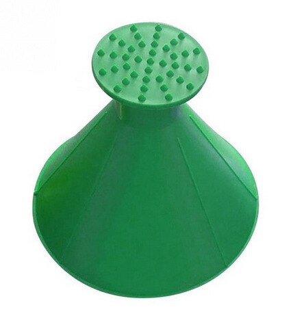 SCRAPE-A-ROUND Autoruit Voorruit Ijskrabber Kegelvormige Sneeuw Schop Tool Ijs Schop Trechter Auto Achteruitkijkspiegel Sneeuw Remover: green