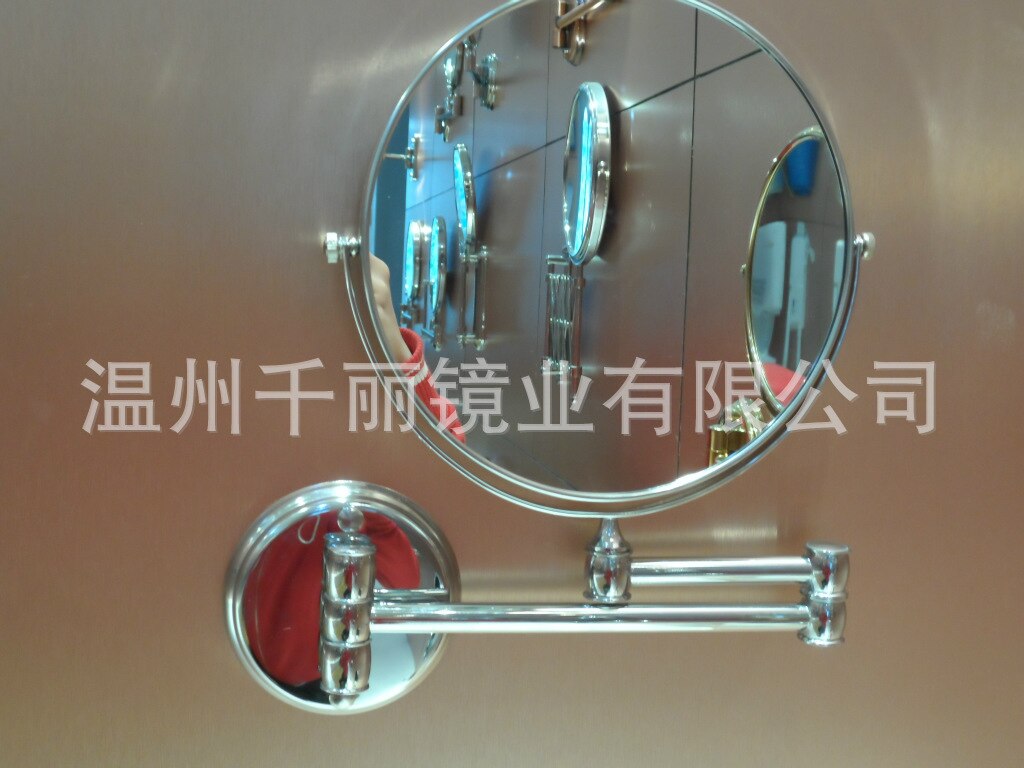 Folding factory direct supply wall mirror copper cosmetic mirror beauty mirror