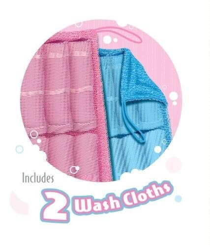 2 stks/partij als warme broodjes Loofa handig Doek wrijven handdoek dubbelzijdig wrijven handdoek Bereikbare Volledige body Wash Doek