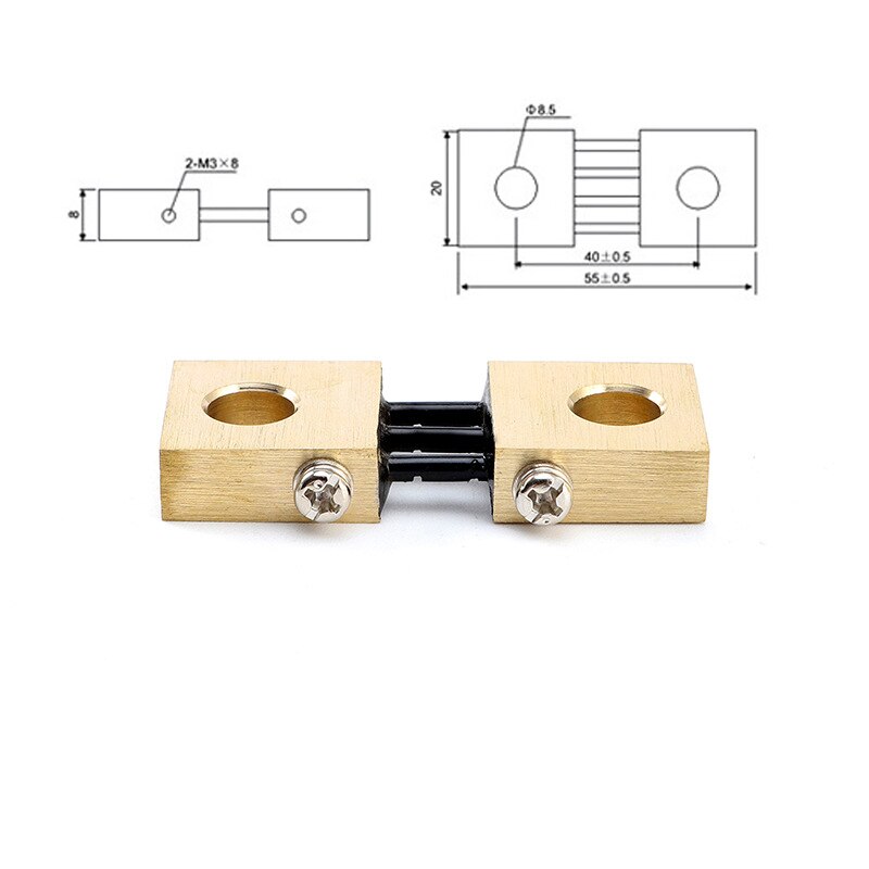 1pcs FL-19B Shunt 200A 75mV Welding Machine Brass Resistor DC Shunts For Current Analogue Panel Meter