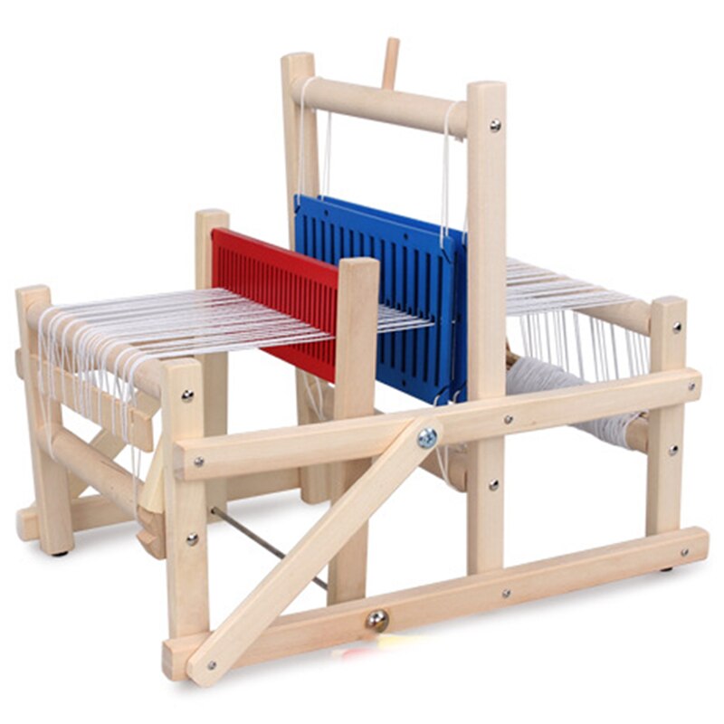 Houten traditioneel weefgetouw kinderspeelgoed knutselen educatief houten weefraam breimachine: Default Title