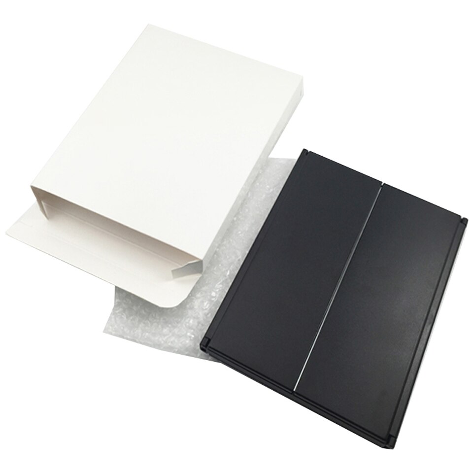 1PC Tri Foldable Adjustable Portable 8 LEDs Lighted Luminous Touch Screen Makeup Tabletop Stand Smart Mirror