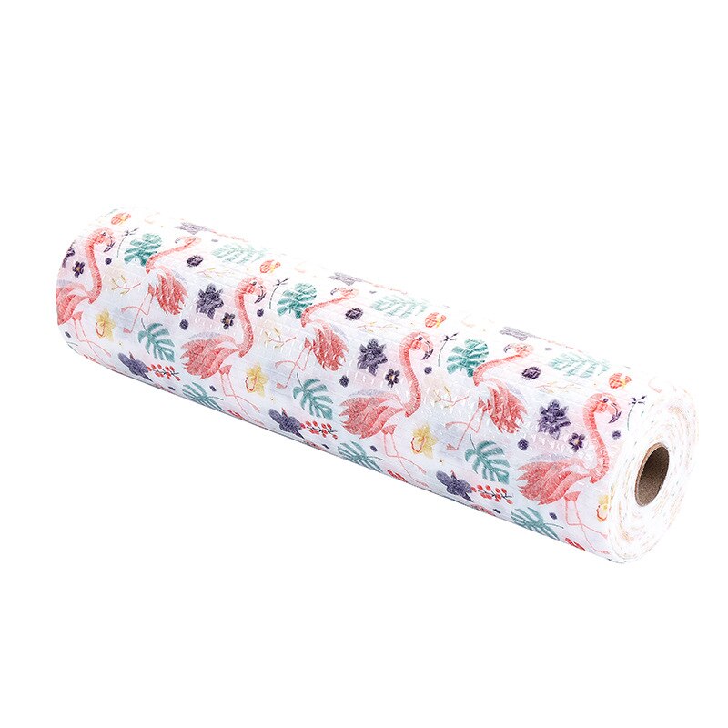 1 Roll Kitchen Table Mat Sticker Drawers Cabinet Shelf Liners Flamingo Cupboard Placemat Waterproof Oil proof Shoes Cabinet Mat: Flamingo leaf / 300x30cm