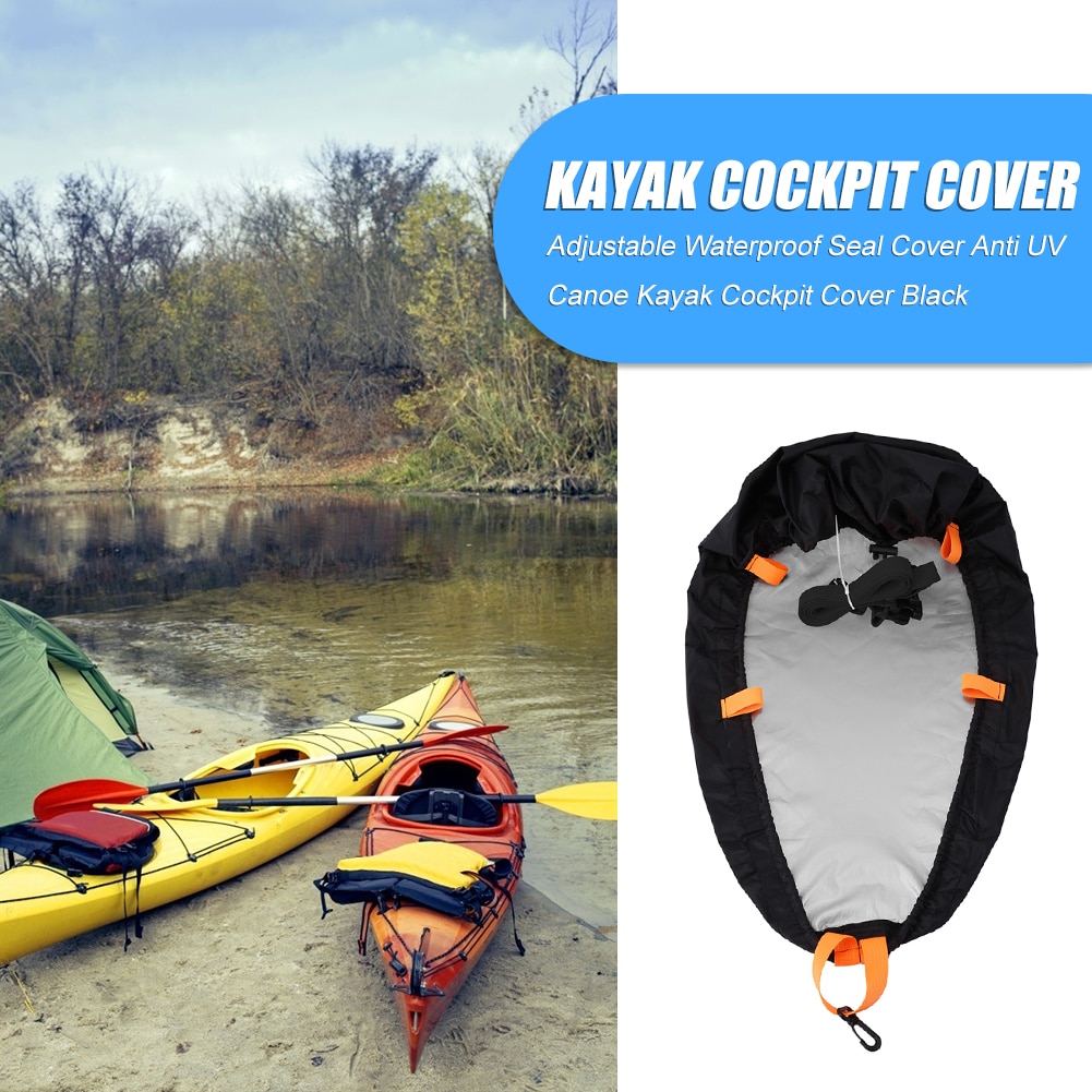 Cockpit Deck Cover Sun Protection Canoe Kayak Nylon Waterproof Seal Cover Shield Portable Safety Watering Elements