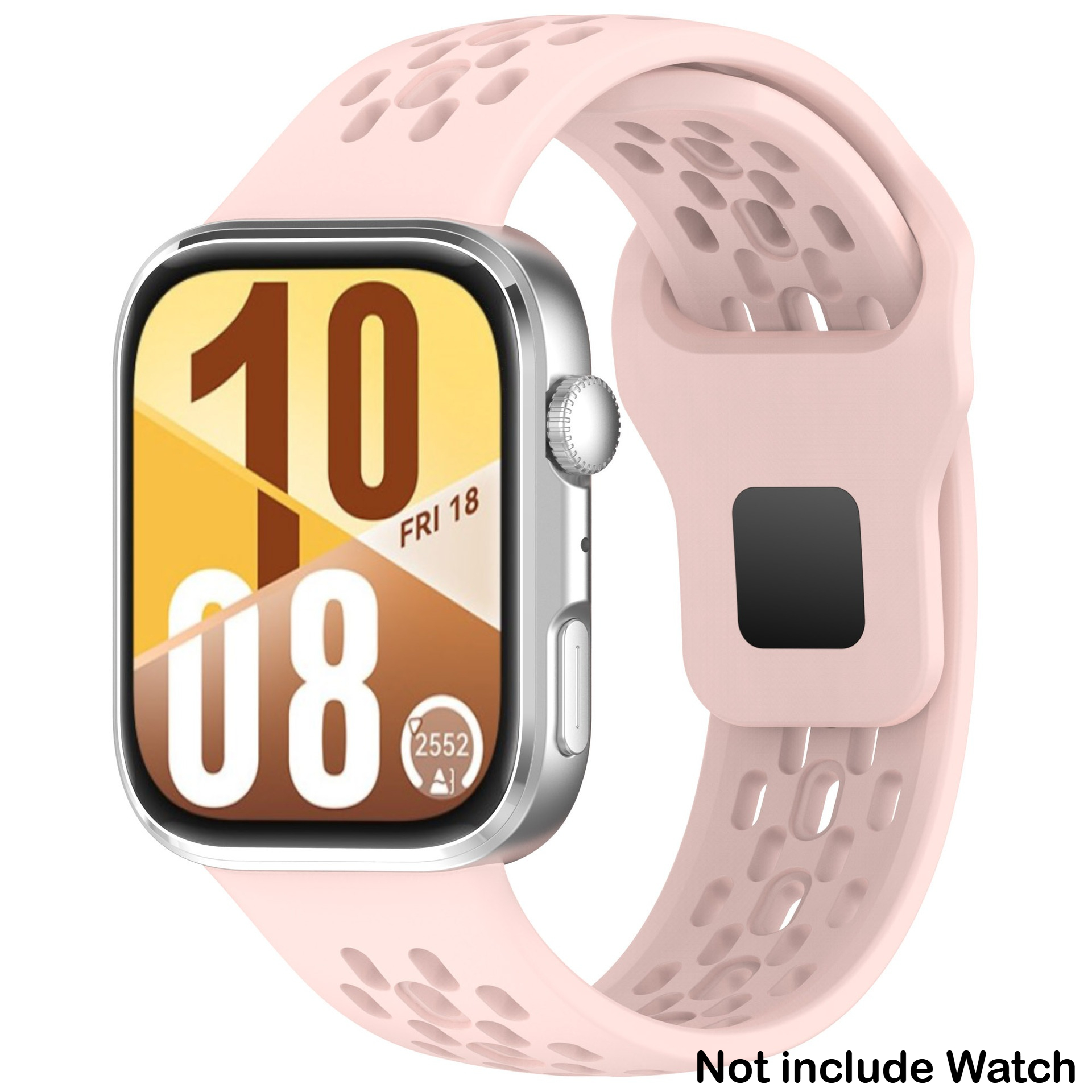 Pustende silikonrem til huawei watch fit 4 pro sport armbånd belte til huawei watch fit 4/ fit 3 båndtilbehør: 1 / Smokey lilla