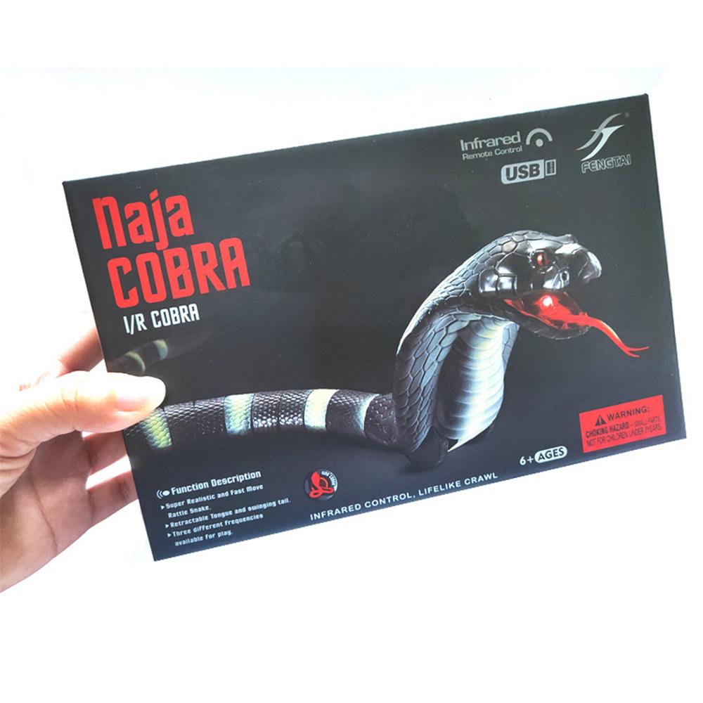 Serpent télécommandé Naja Cobra, jouet à infrarouge, Animal simulé, nouveauté, astuce, effrayant, de blague
