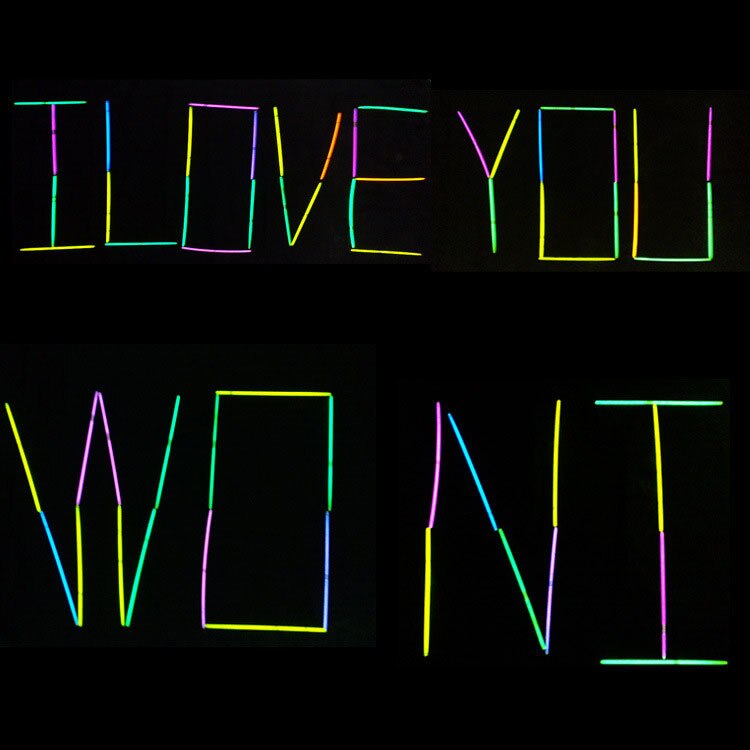 20pcs/lot Glow Sticks Bulk Glowsticks multicolor optional luminous rod luminous bracelet Glow in The Dark Toy