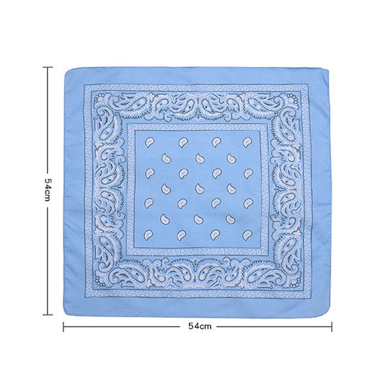 Hiphop katoenen bandana vierkante sjaal 55cm*55cm zwarte rode paisley hoofdband bedrukt voor dames/heren/jongens/meisjes kledingaccessoires