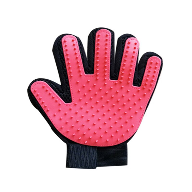 Weiche Silikon Hund Katze Haustier pinsel Handschuh Katze reinigung Sanfte Effiziente Katze Pflege Handschuh Hund Schlecht Liefert Haustier Handschuh kämme: links Hand / verrotten