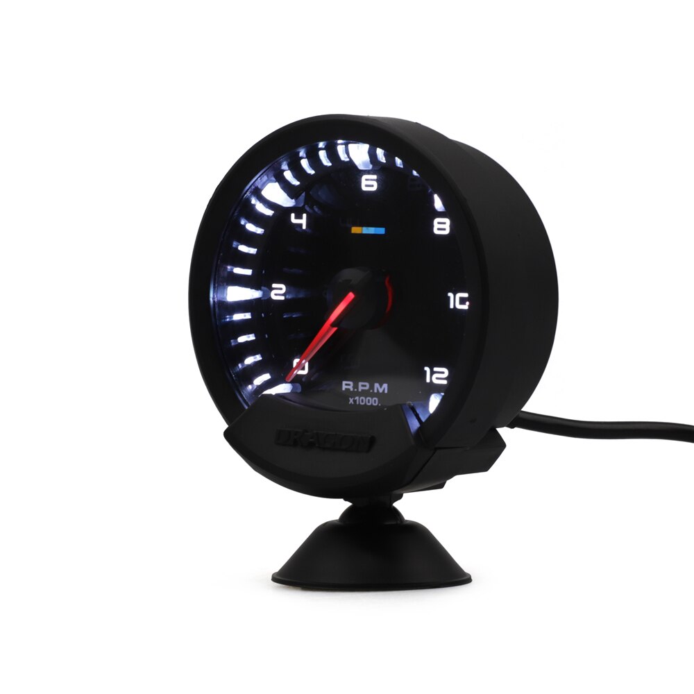 60mm 2.5" Car Gauge LED Digital Display Voltmeter 12V Voltage Oil Temp Oil Press Watertemp Fuel Pressure Tachometer Boost PSI