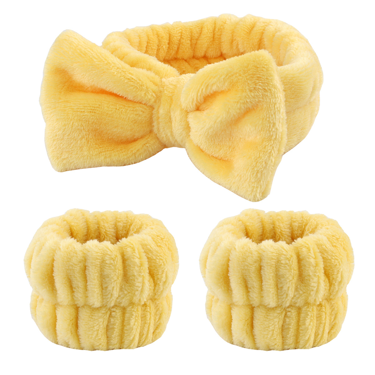 Diadema de Spa para lavarse la cara, toalla de maquillaje de microfibra, bandas para el cabello, banda absorbente para el sudor, 3 uds.: Gris