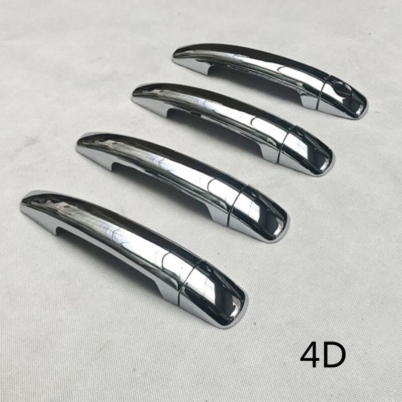 Garniture de poignée de porte en plastique chromé, pour Peugeot 407 sw Sedan coupé, accessoires: 4D