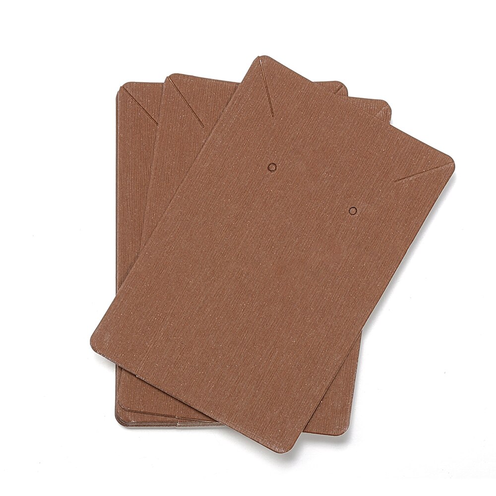 50 sztuk/partia 5x5cm 6x9cm Kraft Paper Card kolczyki naszyjniki karty do pakowania biżuterii karton wiszące cena Tag karty: 6X9cm Brown color