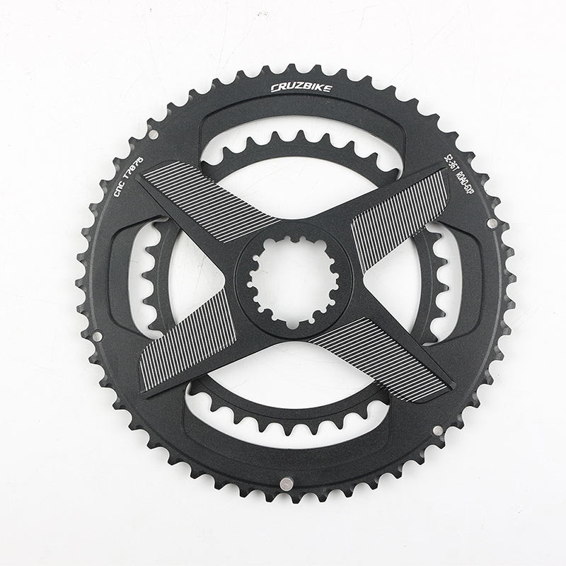 Cruzbike Racefiets Kettingblad 50-34T 52-36T Ketting Wiel Dubbele Schijf Fiets Kroon Voor 8/9/10/11/12 Snelheid Crankstel