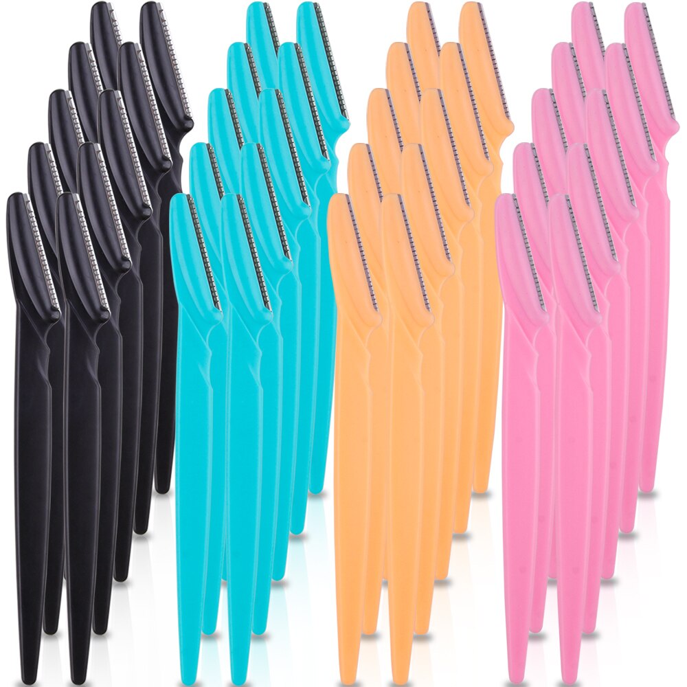 20/40/80Pcs Eyebrow Trimmer Cutting Woman Blades Eye Brow Cutter Shaver Face Hair Removal Scraper Portable Beauty Makeup Tools