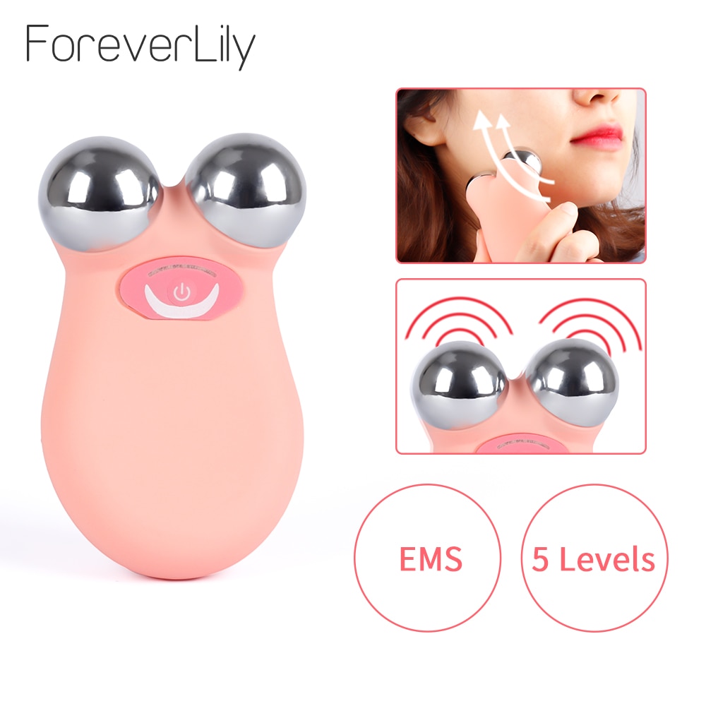 Facial Massager Voor Gezicht Lifting Microcurrent Roller Nek Massage Gezicht Microstroom Apparaat Dubbele Kin Verwijderen Tool V-Gezicht