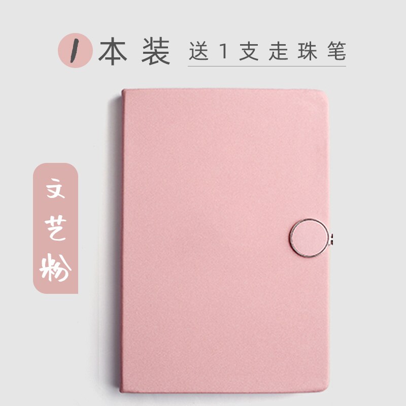 A5 The Leather Cover Thick Notebook Writing Planner School Homework Journal Note Office Stationery Business Memopad Diary: D