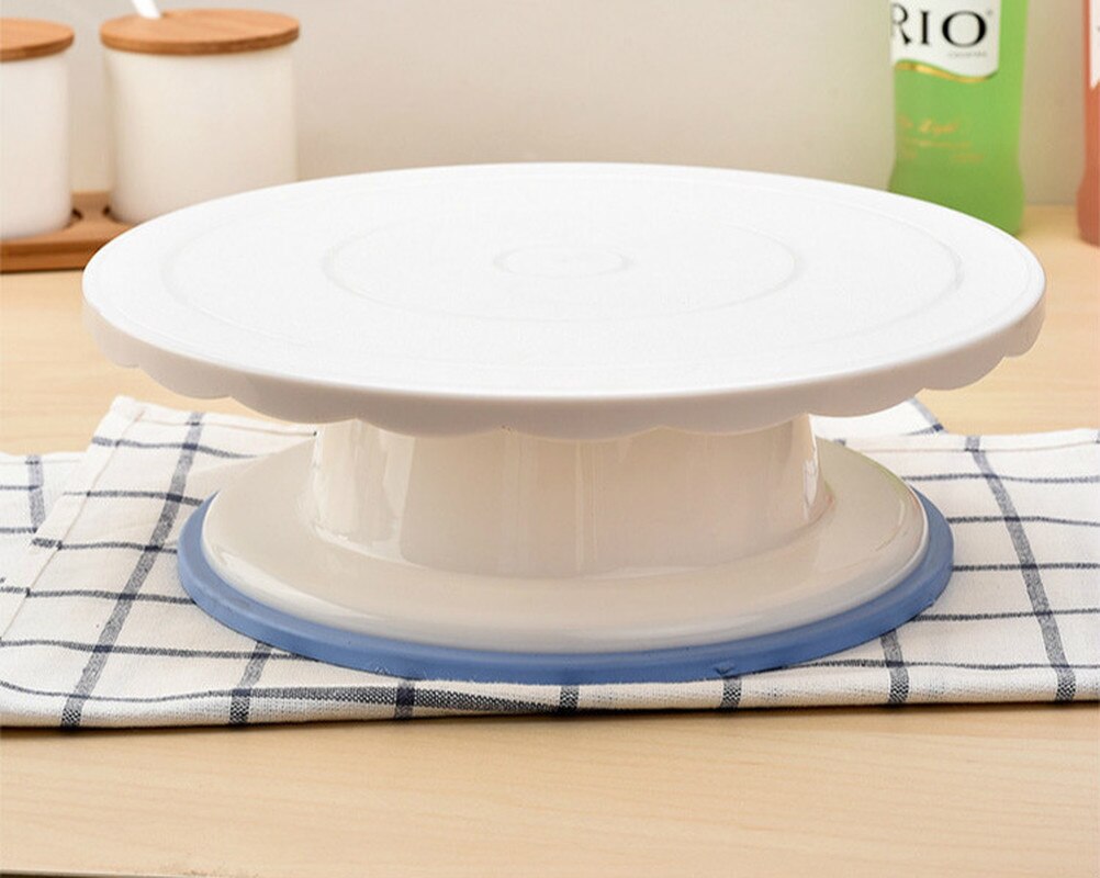Round Rotating Cake Plate DIY Pastry Baking Tools Turnable Baking Mold Birthday Cake Decorating Tools Kitchen Accessories: A