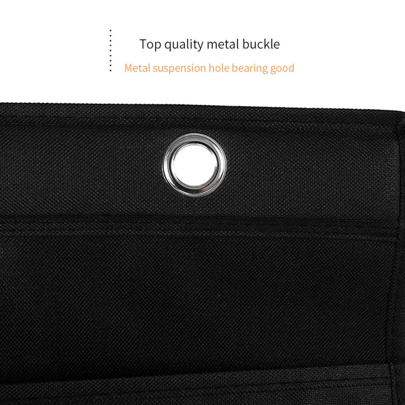 Oxford Cloth Storage Pocket Chart Hanging File Folding Holder Cascading Fabric Organizer For Office And School Room Black