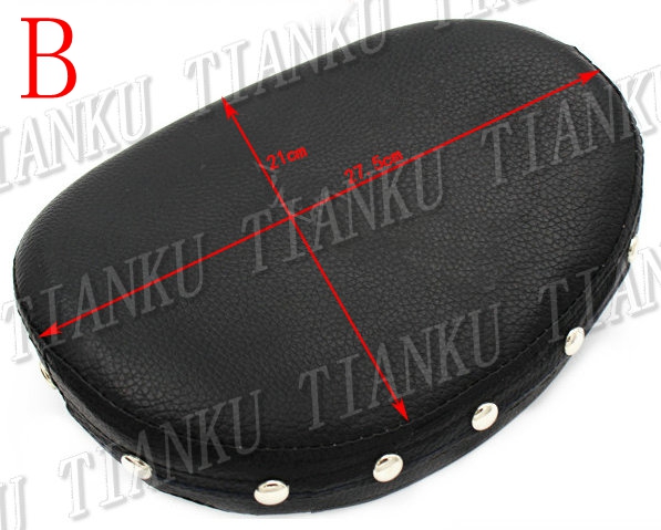 Motorcykel ryglæns pude til  xl883 1200 48 72 dyna wide glide softail flst flt flht