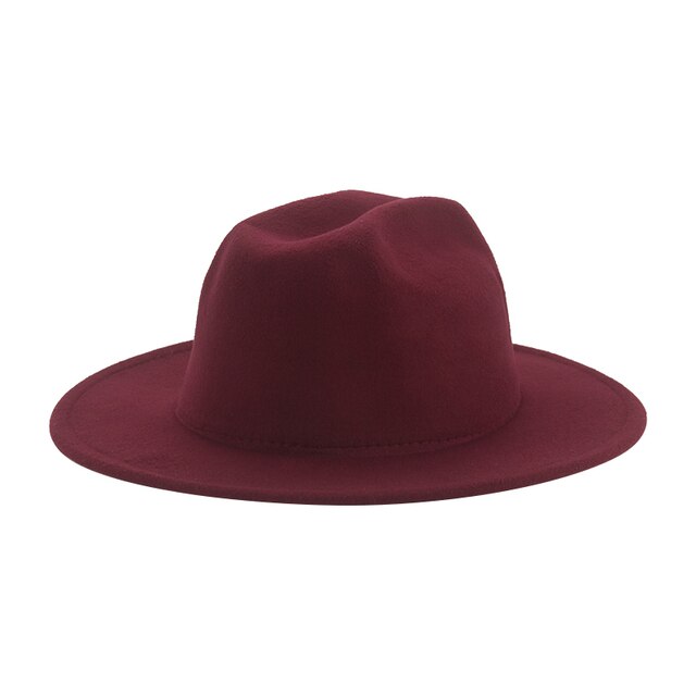 Cappelli da donna Fedora Panama tesa larga 9.5cm grigio cachi Jazz berretti da uomo abito invernale Fedora cappelli da uomo pamacao Y Tocados Para Bodas: 14