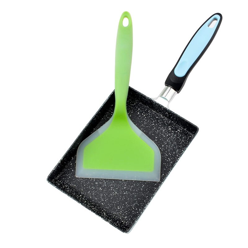 Silicone Non-stick Wide Spatula for Turning Meat Pancakes Omelette and Tamagoyaki