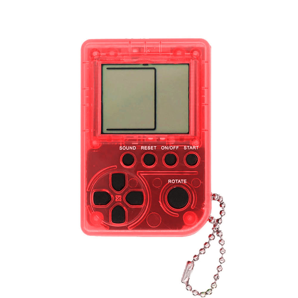Mini-classique russe Tetris Machine de jeu pour enfants rétro-nostalgie Mini-jeu Machine clé lien jeu de poche
