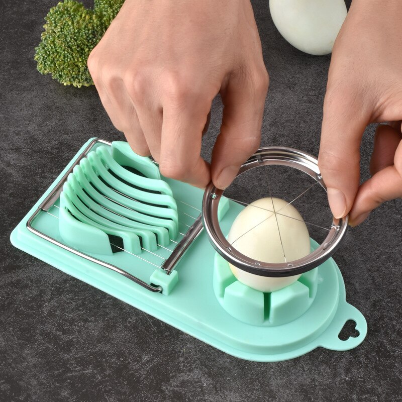 Multifunction Egg Slicers Stainless Steel Wire Egg Slicer Egg Splitter Cut Egg Device Kitchen Egg Tools Petal Shape Egg