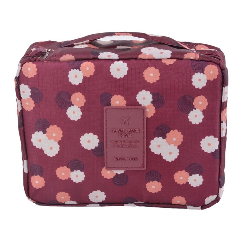 Litthing sac de maquillage à glissière sac cosmétique femmes imperméable voyage maquillage sac organisateur pour trousse de toilette 16.5x21cm # N: l