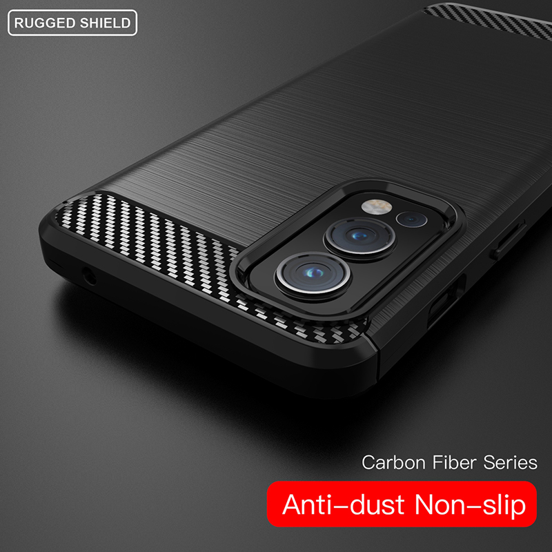 etui OnePlus Nord 2 Nord2 DN2101 DN2103 Gumowa silikonowa osłona z włókna węglowego robić OnePlus Nord 2 5G etui tylne robić Nord 2 Nord2