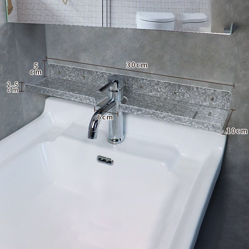 Acrylic Bathroom Shelf Organizer Over The Faucet,Bathroom Sink Shelf Over Faucet,Countertop Organizer Kitchen Above Sink Rack: plum