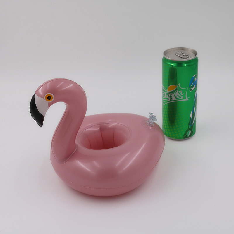 Sous-verre gonflable en forme de flamant Rose doré, support de tasse d&#39;eau flottant, porte-gobelet de boisson, jouet rempli d&#39;air, équipement de natation