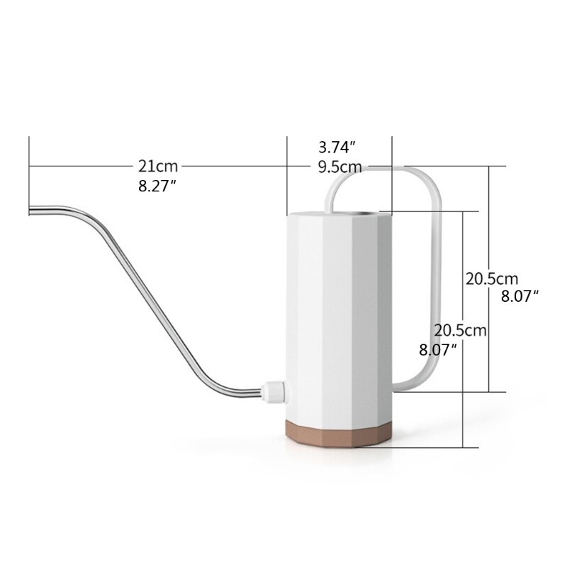 1.2L narzędzia ogrodnicze plastikowa roślina zraszacz praktyczna konewka nawadnianie domu kwiaty czajnik cylindryczny uchwyt L
