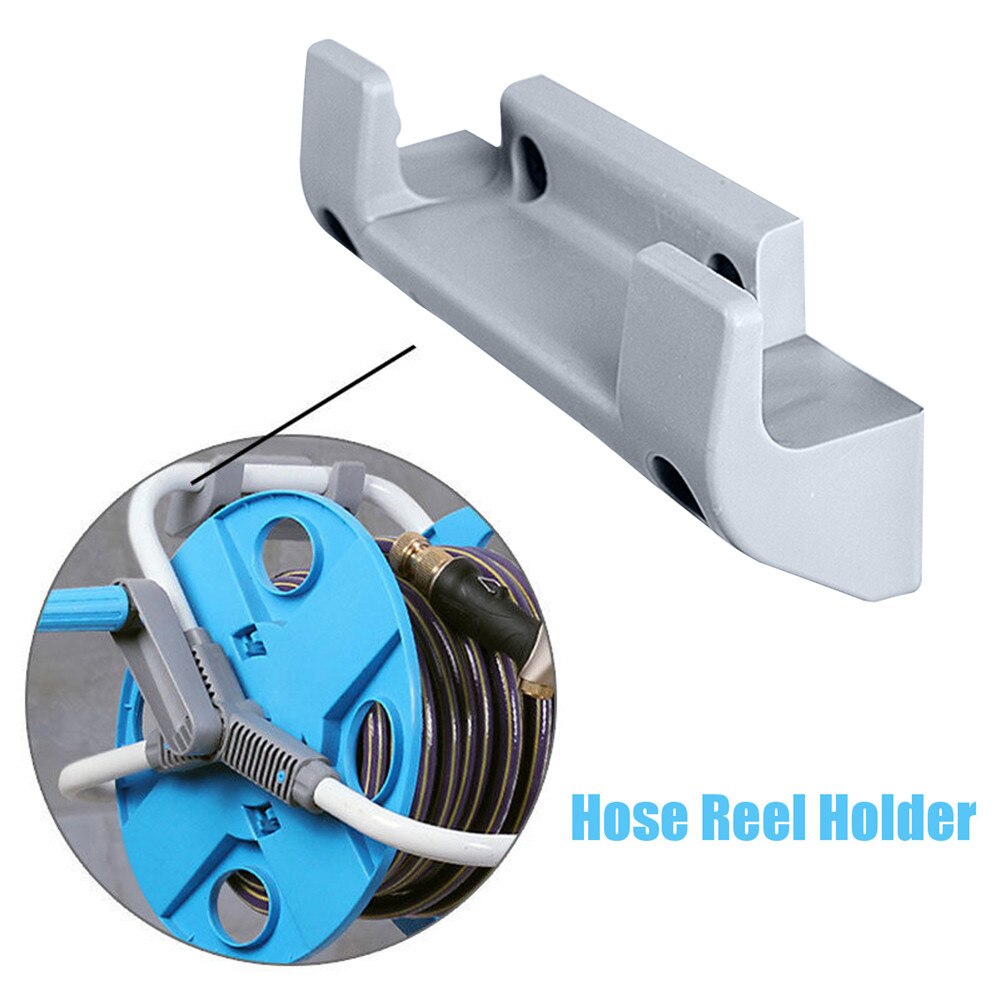 Wall Mount Garden Hose Pipe Fixing Bracket Tool irrigation Garden Supplies Plastic Water Hose Reel Holder