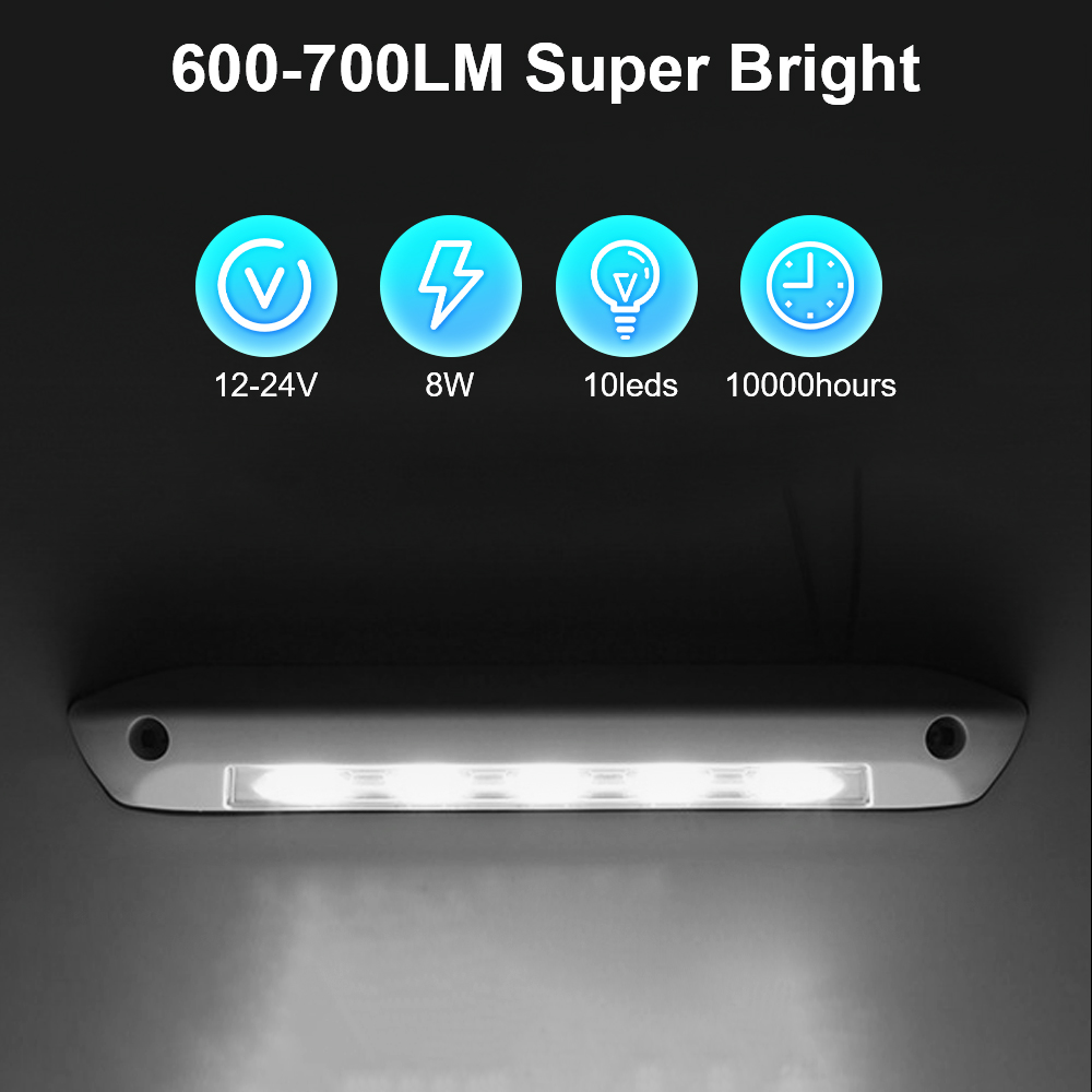 LED-luifel veranda licht 12V / 24V caravan interieur wandlampen RV bestelwagen trailer buitenlamp