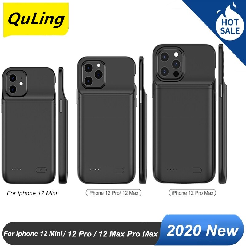 Quling Voor Iphone 12 Mini 12 Pro Voor Iphone 12 Pro Max Batterij Case Battery Charger Bank power Case