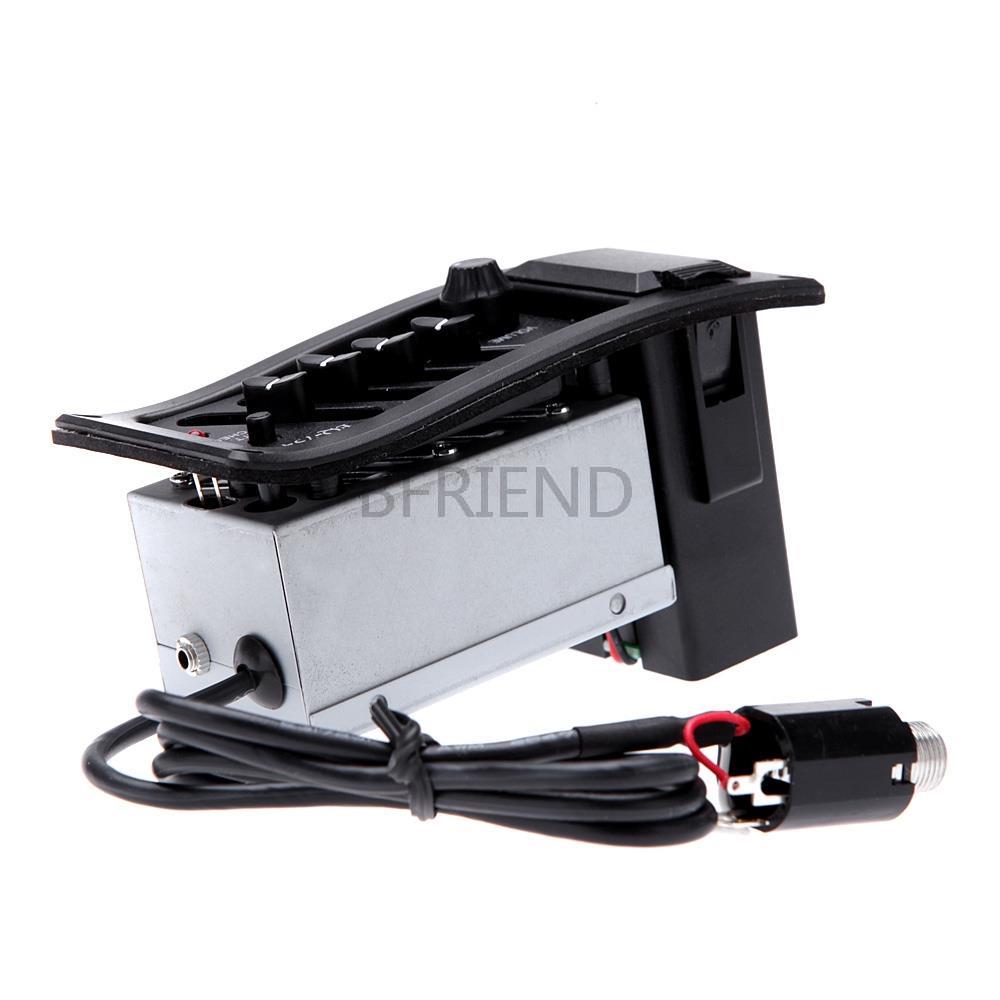 PREAMPLIFICADOR de guitarra acústica , accesorio de salida de 6,5 MM, EQ 7545R, 4 bandas