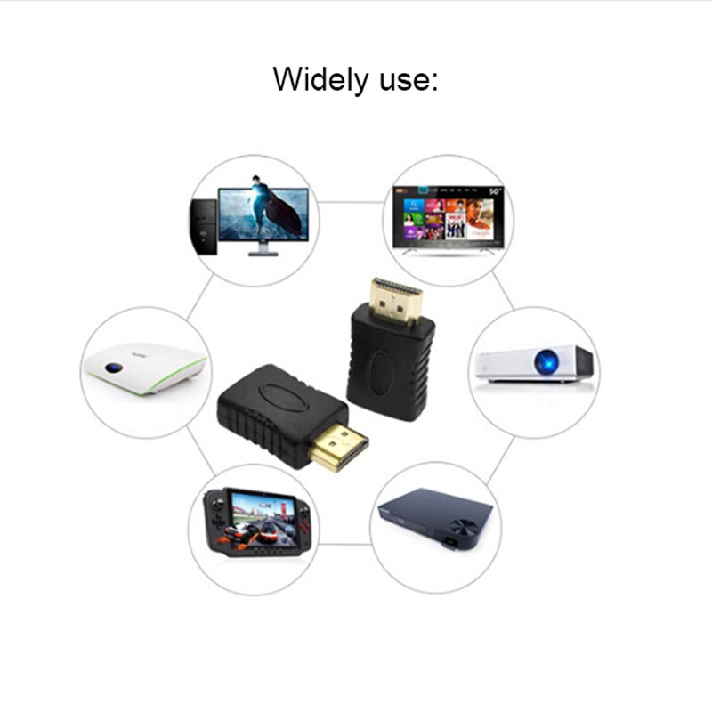 1/2/5Pcs Straight HDMI Male To HDMI Female Adapter 180 Degree HDMI Coupler Extention Connector Converter for HDTV