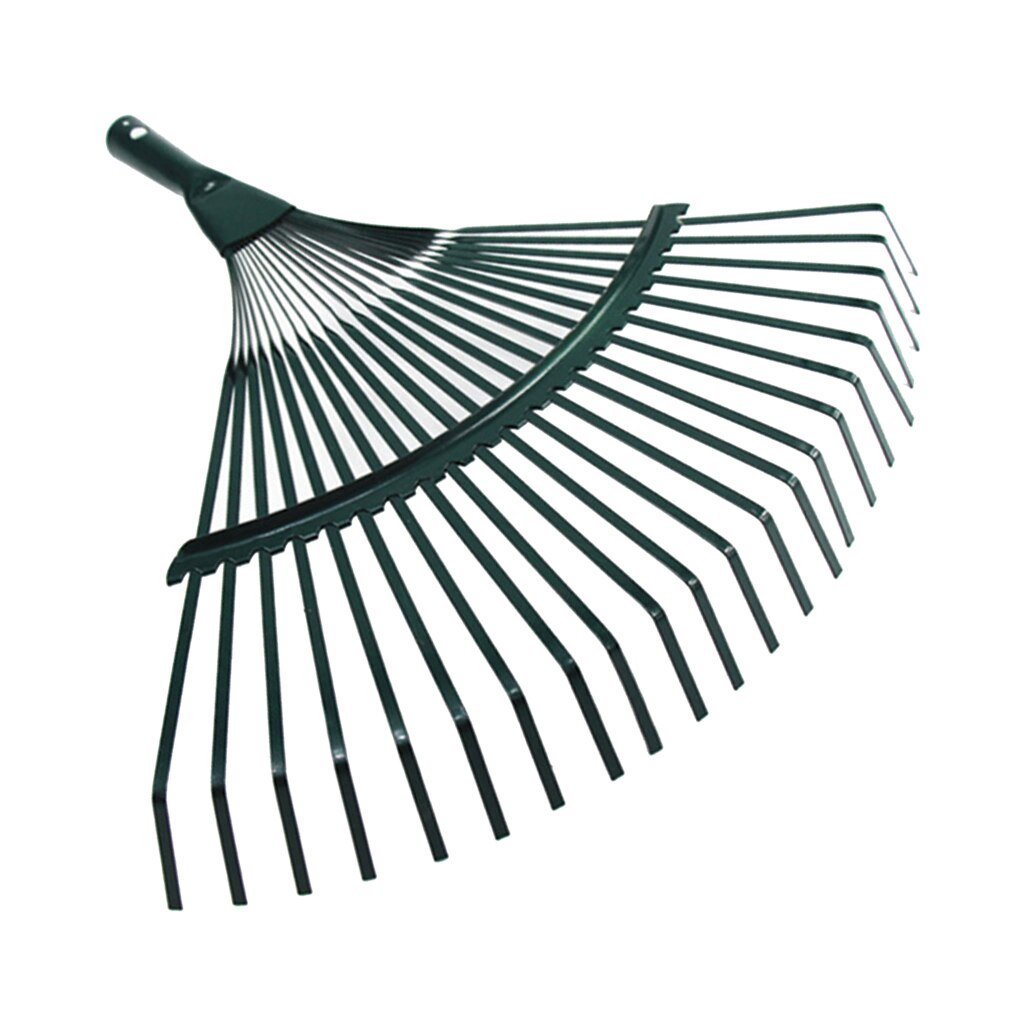 42cm Steel Fan Rake Head Replacement for Garden Patio Leaves Leaf Lawn 22T