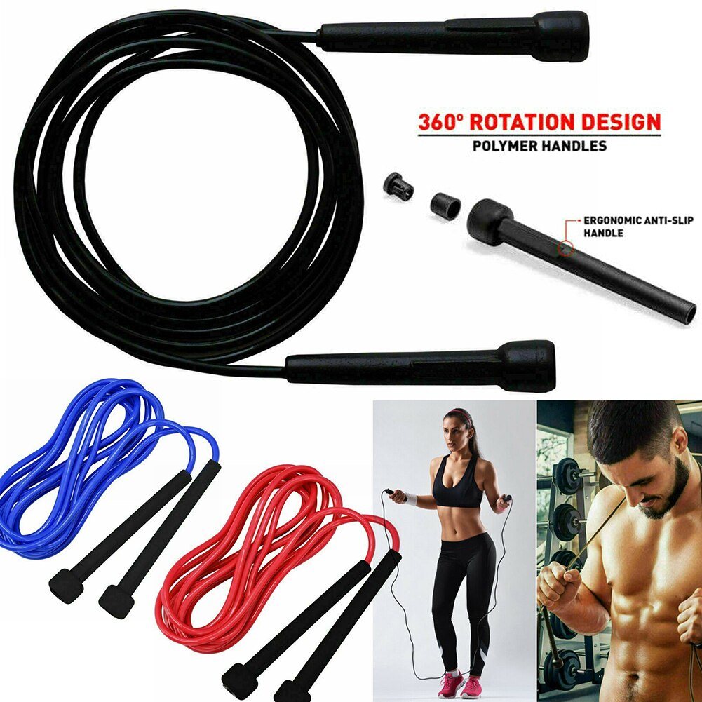 Hometrainer, touwtjespringen, boksen, springen, crossfit, afslankoefening voor unisex volwassenen, fitnesstraining