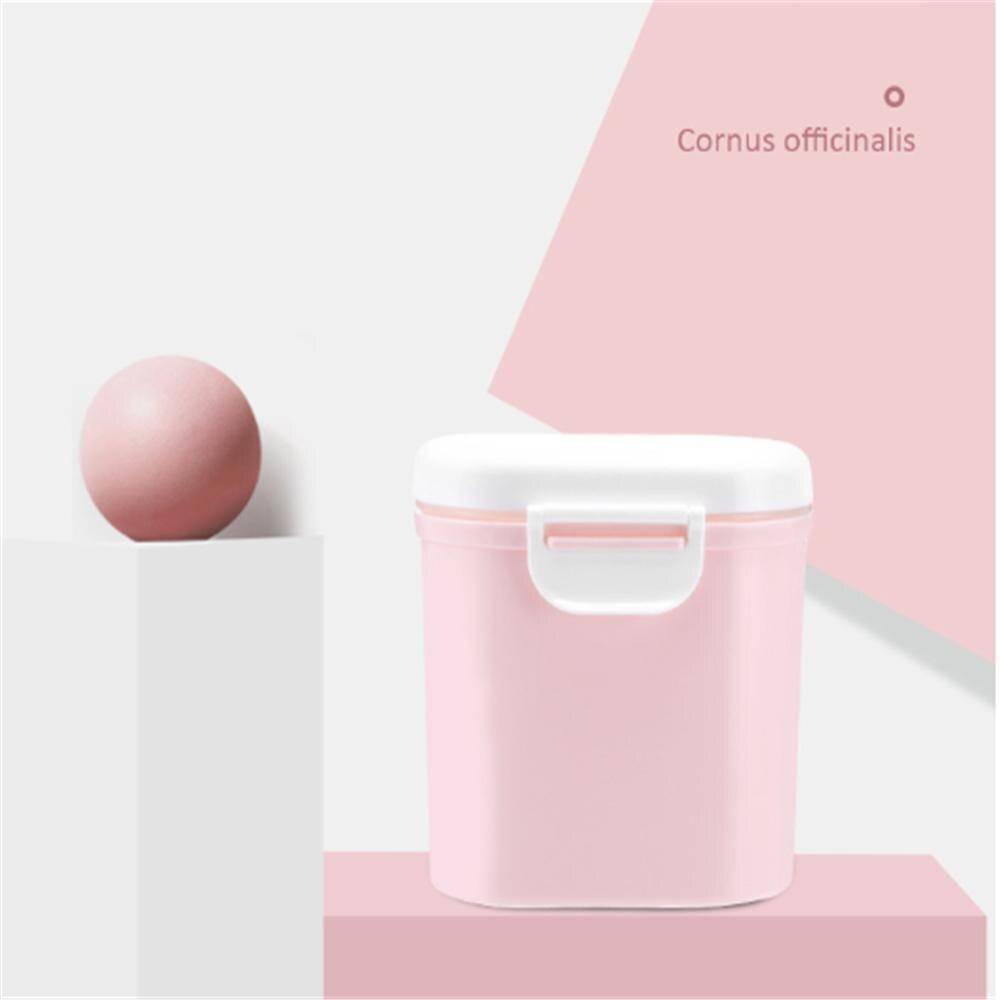 Hoge Capaciteit Baby Melkpoeder Container Melkpoeder Container Babyvoeding Opbergdoos Dubbele Laag Zuigelingen Voeden Doos Voor Pasgeboren: pink large